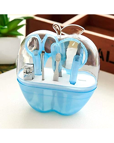 Manicure Set Compact Size Stainless Steel Pedicure Salon Nail Clippers Cleaner Care Tool Sets With Carry Case-Apple-manicure-kit