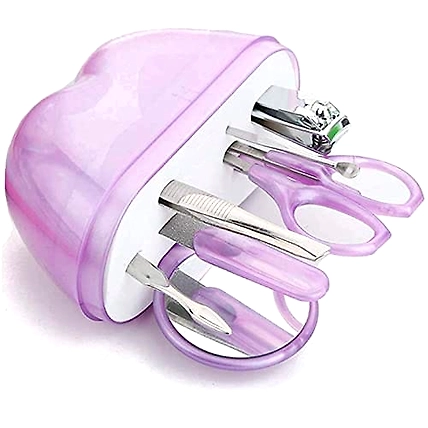 Manicure Set Compact Size Stainless Steel Pedicure Salon Nail Clippers Cleaner Care Tool Sets With Carry Case-1