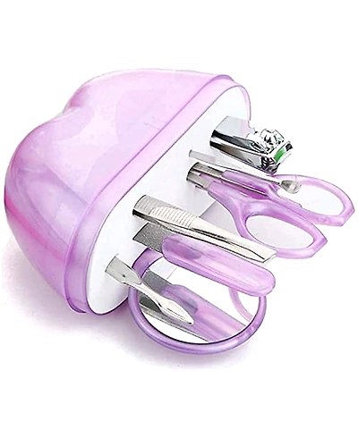 Manicure Set Compact Size Stainless Steel Pedicure Salon Nail Clippers Cleaner Care Tool Sets With Carry Case-1