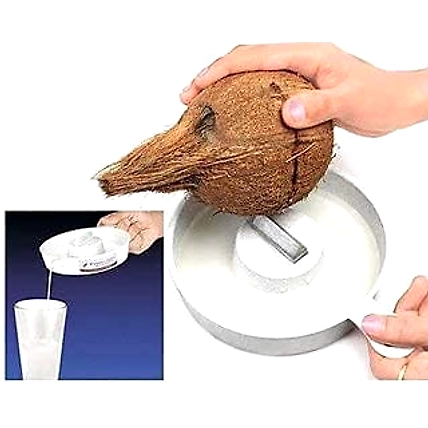 Denzcart Plastic Coconut Breaker Narial Shell Cutter Pack of 1, Medium-1
