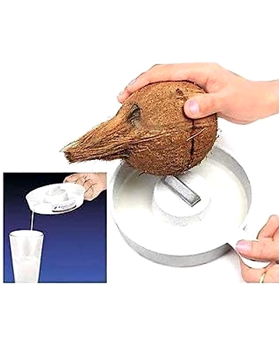 Denzcart Plastic Coconut Breaker Narial Shell Cutter Pack of 1, Medium-1