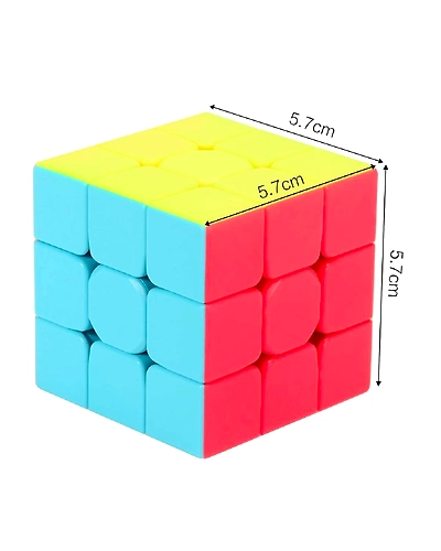 Denz cart Pyraminx Pyramid Cube 3x3 High Speed Stickerless Triangle Puzzle Cube, Mix Color-B0BBFR4782