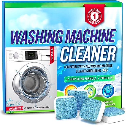 Washing Machine Cleaner Tablet Descaling Powder Tablets, washing machine deep cleaner, Deep Cleaner Tablet All Company’s Front nd Top Load Machine-10piece-washing-machine-tablet-1