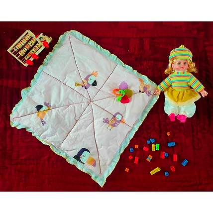DC New Born Baby Godadi Bedding Pure Cotton Baby Pink-(27x27 Inch)- 1 pcs-B0B3D4XBCK
