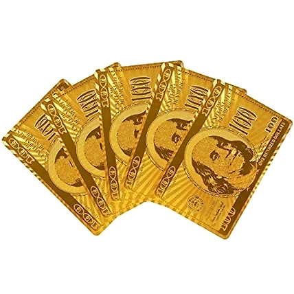 Denzcart Royal Gold Plated Poker Playing Cards (Golden)-B09FHLWJM9