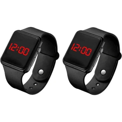 Digital LED Watch Combo Of 2 pcs