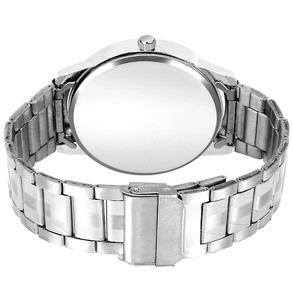 Denzcart Premium Black Dial Watch (Avio Steel) (Blue Dial)-1
