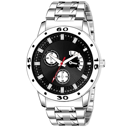 Denzcart Premium Black Dial Watch Avio st Black-B09XF5WS9K