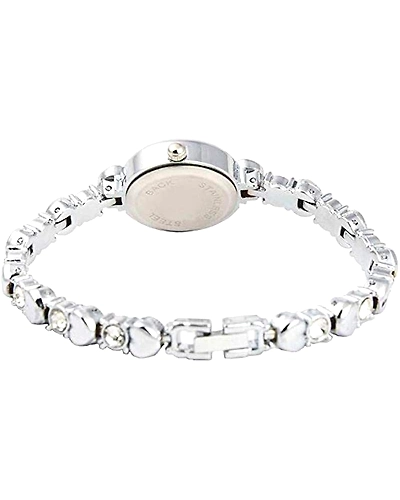 DC Stylist Ladies Watch with Diamonds- Silver with White Diamonds-1