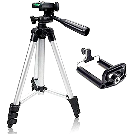 Denzcart Portable and Foldable Metal Tripod for Mobile and Camera-B09FGQRW9F