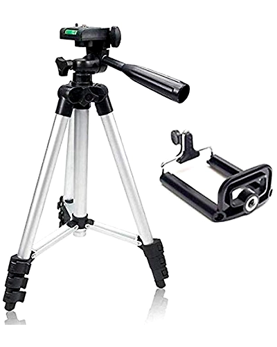 Denzcart Portable and Foldable Metal Tripod for Mobile and Camera-B09FGQRW9F