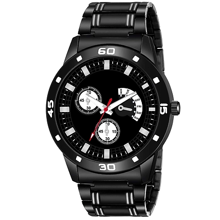 Denzcart Premium Black Dial Watch-B09WYW6FBS