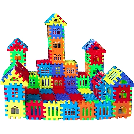 Denzcart 150 pcs Mini Hosing Building Blocks for Kids-150pcs-B09WW3L1TC