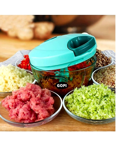 Vegetable Chopper (450 ml, Green)-1