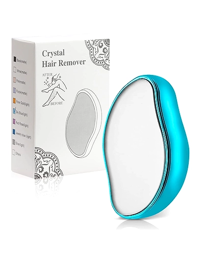 Denzcart Crystal Hair Eraser for Women and Men, Magic Hair Eraser Crystal Hair Remover, Painless Exfoliation Hair Removal Tool for Arms Legs Back - Fast &amp; Easy, Portable Epilator (Pack of 1)-B0BN1BWYMK
