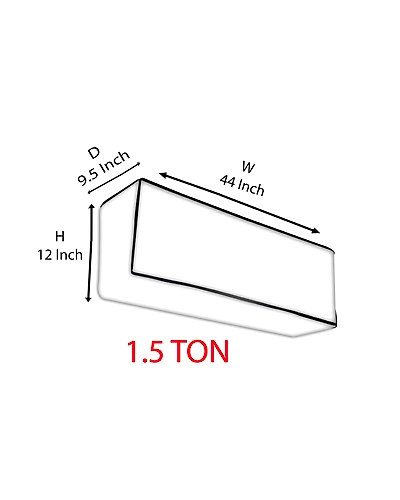 Denzcart Dustproof Split 1.5 Ton Ac Cover ( Random Design) (Color and Design as per availability) [1.5 ton]-1