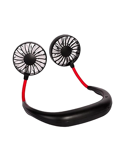 Denzcart Portable USB Rechargeable Sports Neck Fan, Multi-B09DBDCF93