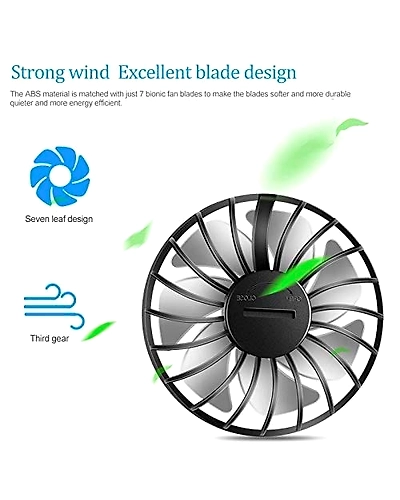 Denzcart Portable USB Rechargeable Sports Neck Fan, Multi-1
