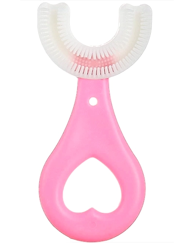 DC U Shaped Toothbrush for Kids Manual Whitening Toothbrush Silicone Brush Head for Kids Children Infant Toothbrush-B09TVWBZM1