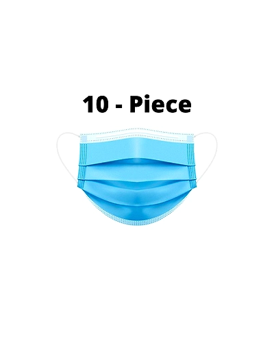 Denzcart 3 ply Melt blown surgical mask with nose wire, 3 Layer Use &amp; Throw Masks for Men / Women- 10 piece-3ply_10piece