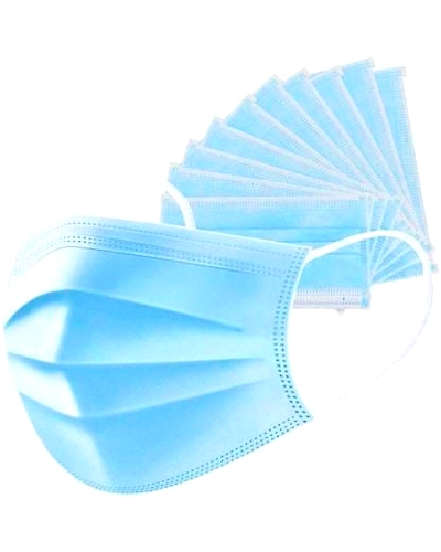 Denzcart 3 ply Melt blown surgical mask with nose wire, 3 Layer Use &amp; Throw Masks for Men / Women- 10 piece-3