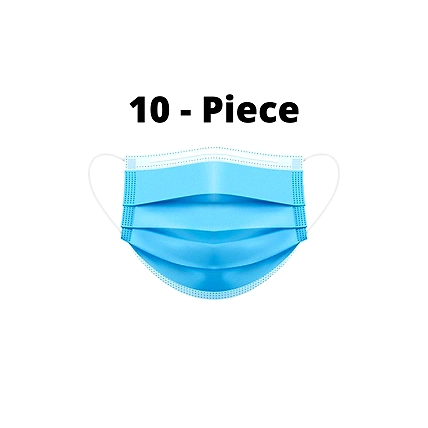 3ply Blue Disposable Face Mask (Covid Seva)- 10 Pieces-1