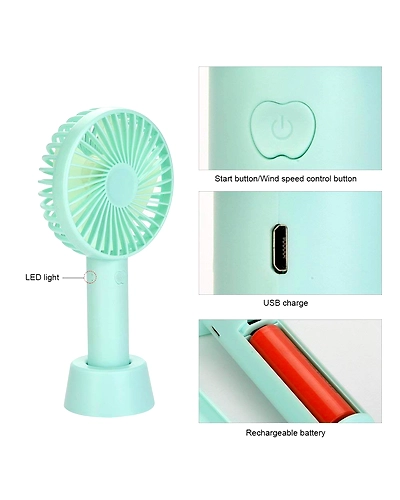 DC LD-3 Mini USB Rechargeable Fan-1