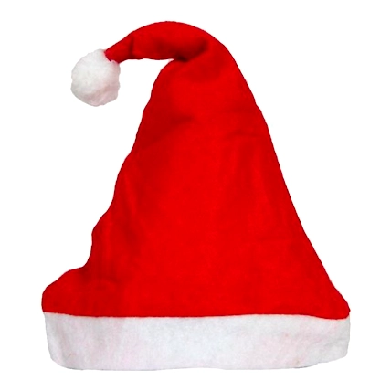 Christmas Santa Claus Hat | Fancy Fur Caps | Merry Christmas Hats | Santa Hat for Kids | Santa Hat | Red &amp; White Christmas Caps for Kids/Teens &amp; Adults | Xmas Celebrations Cap in Pack 1-957833-f796144e