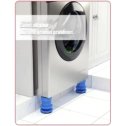 Washing Machine Vibration Pads - Adjustable Dryer Shock &amp; Noise Cancelling Pads, Anti Vibration Pads for Washing Machine Support 4 Pcs-2