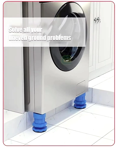 Washing Machine Vibration Pads - Adjustable Dryer Shock &amp; Noise Cancelling Pads, Anti Vibration Pads for Washing Machine Support 4 Pcs-2