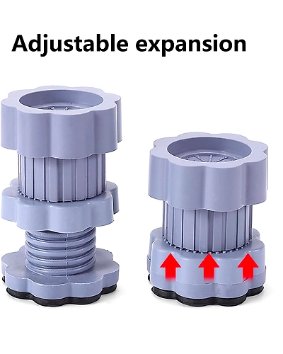 Washing Machine Vibration Pads - Adjustable Dryer Shock &amp; Noise Cancelling Pads, Anti Vibration Pads for Washing Machine Support 4 Pcs-4