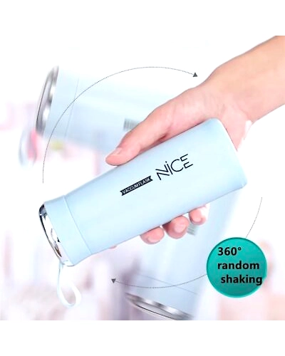 Nice Vacuum Flask, 17oz Stainless Steel Water Bottle with Leakproof Lid, Double Wall Travel Mug for Hot and Cold Drinks, Mint Green (Blue)-957833-6f7791b7