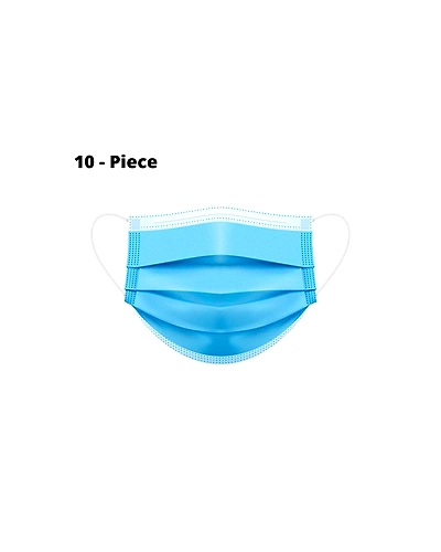 3ply Blue Disposable Face Mask (Covid Seva)- 10 Pieces-3ply_mask_10-Piece