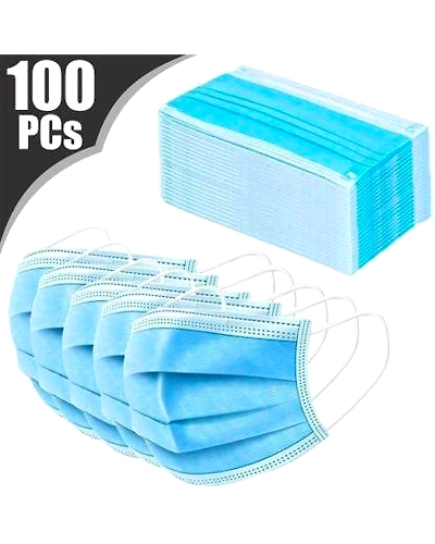 Denzcart 3ply Disposable Mask- 100 Piece-3ply_Mask-_100piece