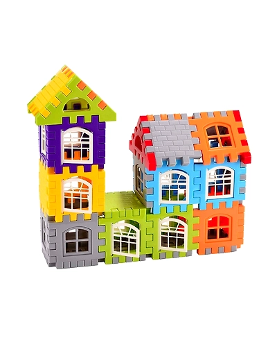 Denzcart Building Blocks for Kids House Building with Windows | Block Game for Kids, Bag Packing, Best Gift Toy (72 PCS)-2