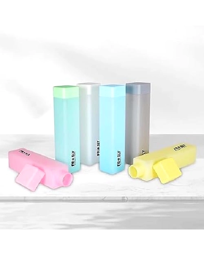 Denzcart Frosty Square Water Bottles Unbreakable Water Bottle 1 Litre Leakproof Durable BPA-Free Non-Toxic Water bottle for office,Water bottle for gym, Water bottle for home(6 pcs)-957833-ba7da7a9