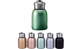 Double Walled Insulated Thermos for Hot & Cold Drinks, Leak Proof, Compact Travel & Gym Bottle, Stainless Steel, Red Colour