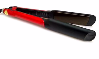 KM-531 Black and Pink Professional Hair Straightener for Women with Four Customized Settings