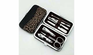 Stainless Steel Professional Manicure and Pedicure Kit - Home & Travel Nail Care Set