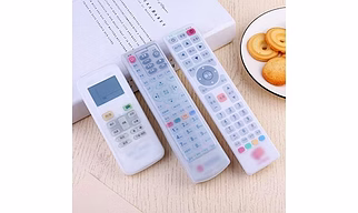 Transparent Silicone Remote Covers - Dustproof & Waterproof Protection (3 Pcs, Silver)