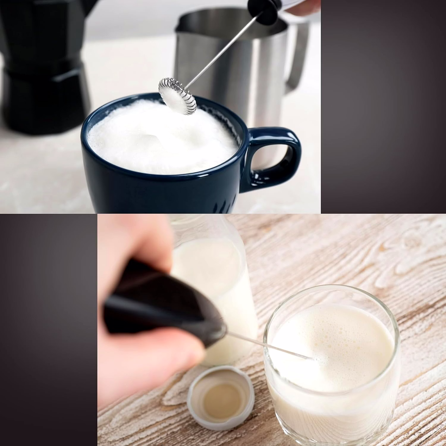 Professional Handheld Milk Frother for Café-Style Foam image 4