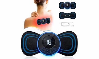 Wireless EMS Mini Body Massager for Pain Relief with 8 Modes & 19 Intensity Levels