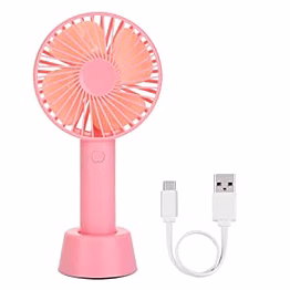 denzcart stylish durable usb portable fan in assorted colors for home and office - pink