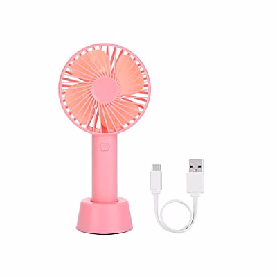 denzcart stylish durable usb portable fan in assorted colors for home and office - pink