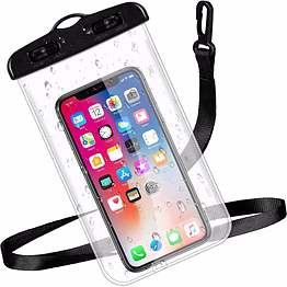 waterproof mobile pouch cover with rotation lock closure