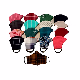 cotton mask - pack of 6 reusable and washable face masks