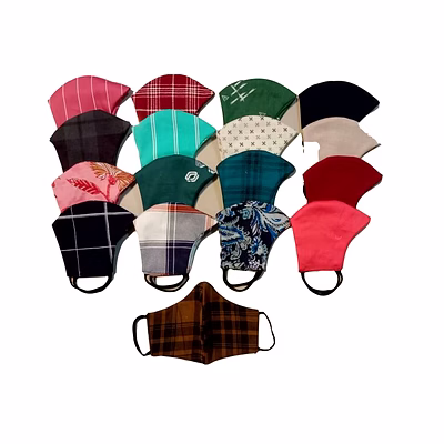 cotton mask - pack of 6 reusable and washable face masks