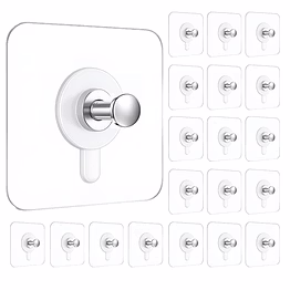 stainless steel wall hooks 20 pcs – ideal for heavy items & easy installation