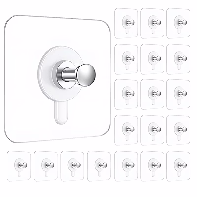 stainless steel wall hooks 20 pcs – ideal for heavy items & easy installation