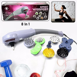 electric 8-in-1 full body massager with acupuncture points stimulation and vibration massage
